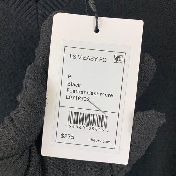 NWT Theory Easy Pullover Cashmere Sweater Size P - Picture 9 of 12
